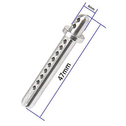 Aluminum Alloy RC Body Post Mounts Compatible with Axial SCX10 1/10 4WD RC Crawler Cars (Silver) - color: Silver