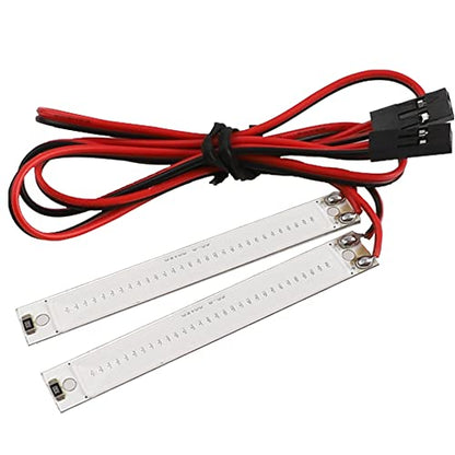 2PCS HIRCQOO 1/10 RC Car LED Chassis Lights Compatible with Traxxas TRX-4 TRX-6 Axial SCX10 II 90046 RC4WD D90 D110 1/10 RC Crawler Car Truck (Blue,60x8mm) - color: Blue,60x8mm