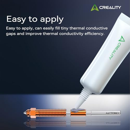 Creality Thermal Paste for 3D Printer Hotend & Nozzle Kit High Thermal Conductivity 250℃ Resistant Thermal Grease for K1/K1C/K1 Max/Ender 3/Ender 3 V3/V3 SE/V3 KE/Ender 5 Heatsink (Pack of 2) - style: Thermal Paste