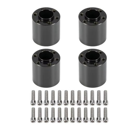 Brass Weights 6mm 9mm 12mm 15mm 22mm Wheel Hex Hub Widen Adapter for 1/10 RC Crawler 1.9 2.2 Wheels Rims SCX10 TRX4 Black (22mm) - size: 22mm