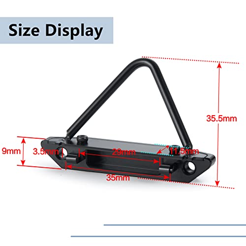 MORLORDY RC Aluminum Alloy Front Bumper for 1/24 RC Crawler Car SCX24 Upgrades AXI00005 Gladiator AXI90081 Deadbolt AXI00002 JLU Accessories