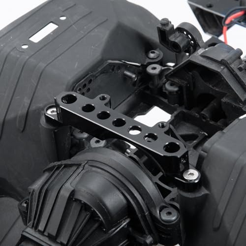 Aluminum Front Body Shell Mount Stand for 1/10 Axial SCX10 III AXI03007 RC Crawler Car Upgrades Parts Accessories, Front Shock Tower Braces Body Post Mounts (Black) (Front Body Shell Stand) - color: Front Body Shell Stand