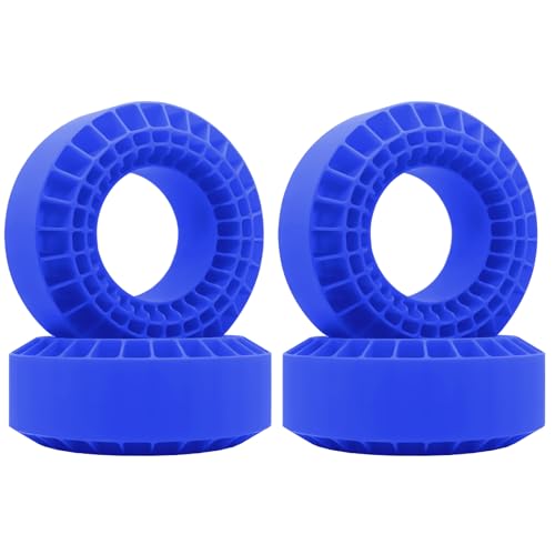 OGRC Silicone Rubber Tire Inserts Foam Fit 1.9 Wheel Tires 1/10 Crawler Accessories (Blue) - color: Blue