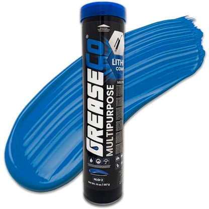 Wheel Bearing Grease Tube | Lithium Complex | High Temp | Axle | Automotive | Tractor | Truck | Ball Joint | CV | Marine Boat | Grease Gun Cartridge | Blue | Single Cartridge | NLGI 2 | Multipurpose
