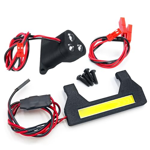 RC Car LED Lights Kit Front & Rear Light Lamp Taillight Headlight Set Compatible with Arrma Kraton EXB 1/8 RC Crawler Car Upgrade Parts Decoration LED Lights Accessories