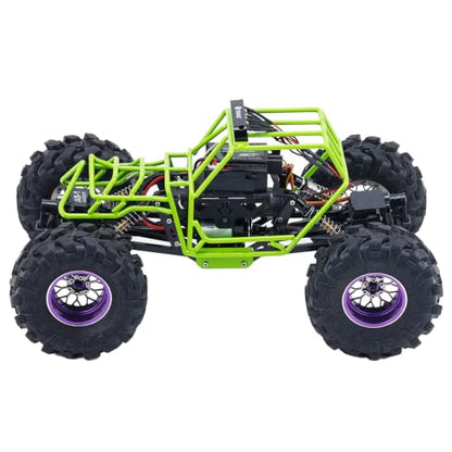 Metal Roll Cage Body Shell for 1/24 Axial AX24 XC-1 Upgrade | With Aluminum LED Lamp Holder,Green - color: Green