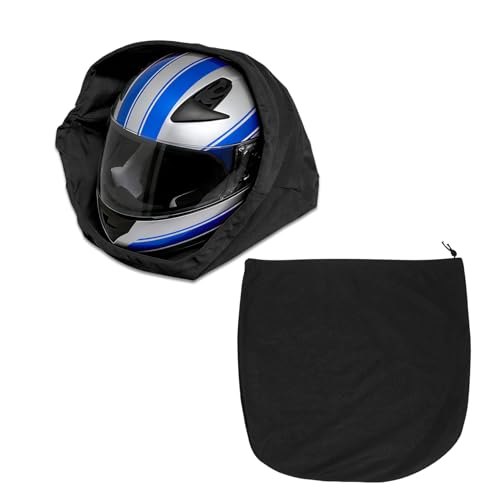Motorcycle Helmet Bag, Electric Bike Helmet Storage Bag, Large Capacity Motorcycle Helmet Drawstring Bag for Football Hockey Ski Riding Racing Snowmobile Bicycle Bike (Black/1PCS) - color: Black/1PCS