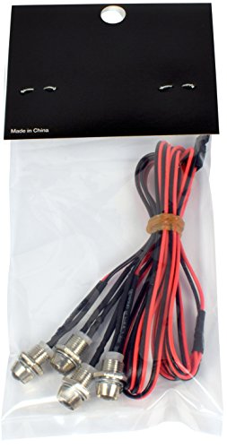 Apex RC Products 4 LED Headlight/Taillight Kit w/Bezels - Universal for 1/10 Scale RC Models 9012