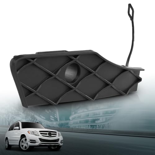 LQI Front Bumper Tow Eye CPA Cover Right Passenger Side | Fit Benz GLK250 Bluetec 4Matic 2013-2015, Fit Benz GLK350 (submodel: 4Matic, Base) 2013-2015 2048851124, A2048851124 Black - size: Front | Fit Benz GLK250 GLK350 2013-2015