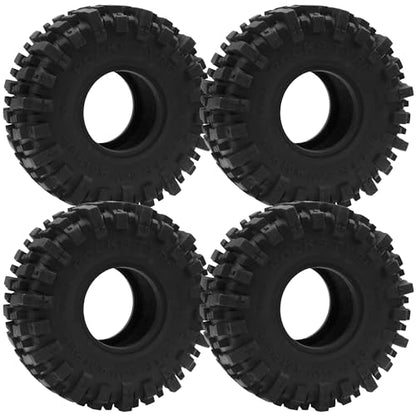 4Pcs Vgoohobby RC 1.9 Crawler Tires 4.64 Inch OD Rubber Tires 118 * 45mm Compatible with Traxxas TRX4 TRX6 Axial SCX10 Redcat Gen7 RC4WD 1/10 RC Crawler 1.9" Beadlock Wheel Rims