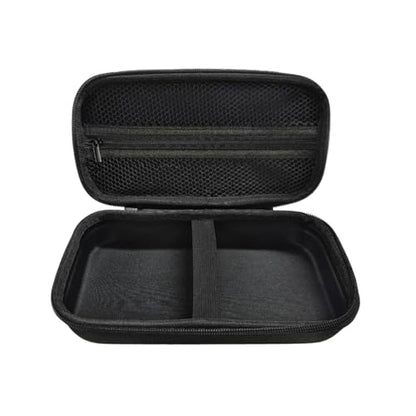 Tire Inflator Portable Air Compressor Case, 120 PSI Air Pump Storage Box for USB Cable Connector Accessories, Hard Carrying Case Compatible with Most Handheld Tire Inflators (Black)