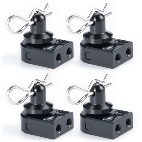 4pcs/Set Aluminun Alloy Body Post Mount Shell with Clips for SCX10 PRO-AXI03028 1/10 RC Car Upgrade