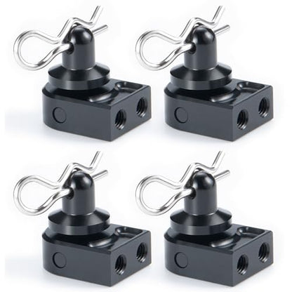 4pcs/Set Aluminun Alloy Body Post Mount Shell with Clips for SCX10 PRO-AXI03028 1/10 RC Car Upgrade