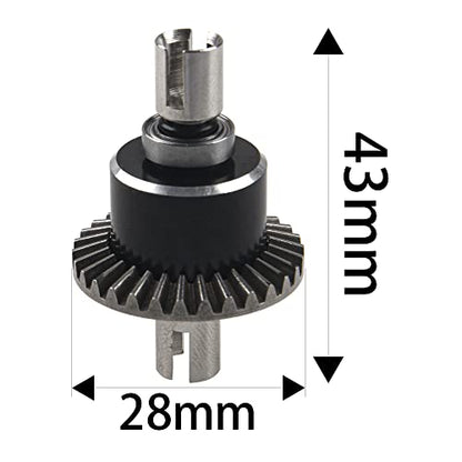 ShareGoo 144001 Differential Gear Set, Diff Bevel Gear Set Compatible with WLtoys 144001 1/14 RC Car Buggy Upgrade Parts