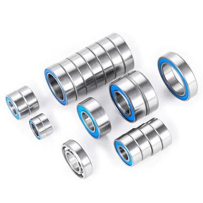 20Pcs Steel Rubber Sealed Bearings Kit for Tra-xxas Mini Maxx XRT | Slash 4X4 Short Course 1/16 RC Car Upgrade