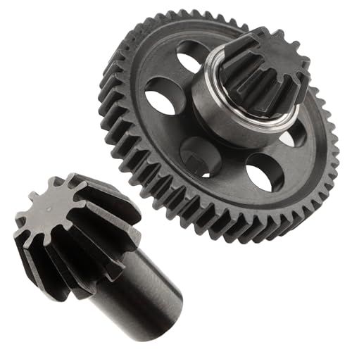 RC Upgraded Steel Spur Gear with Pinion Gear 16401G & Drive Shaft Gear 16402G Spare Parts for All H16BM H14BM 14210 JC14EP H14BM 1/14 1/16 Scale Trucks