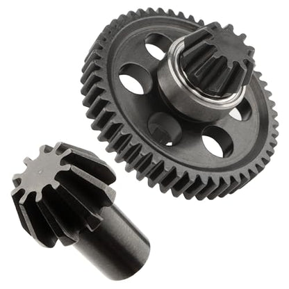 RC Upgraded Steel Spur Gear with Pinion Gear 16401G & Drive Shaft Gear 16402G Spare Parts for All H16BM H14BM 14210 JC14EP H14BM 1/14 1/16 Scale Trucks