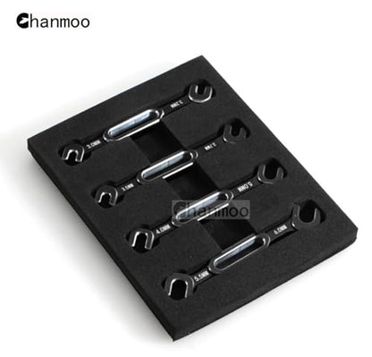 RC Aluminum Alloy Wrench Turnbuckle Nut Ball 3.0/3.2/3.5/3.7/4.0/5.0/5.5/6.0mm Joint Remover RC Universal Repair Tool Set For RC Crawler Monster Truck Off Road Car Drone Airplane (Black) - color: Black