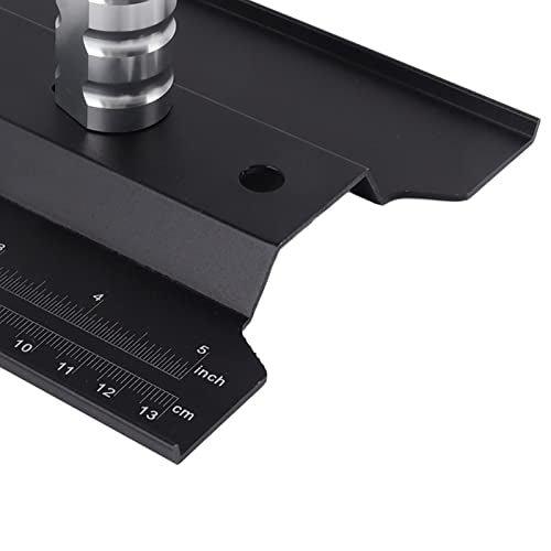 Generic RC Car Work Stand Repair Station Aluminum Alloy Worktable with Height Adjustable 360 Degree Rotation Scale Marked Chassis for 1/8 1/10 /12/16 /18 Scale RC (Black)