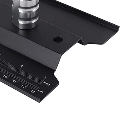 Generic RC Car Work Stand Repair Station Aluminum Alloy Worktable with Height Adjustable 360 Degree Rotation Scale Marked Chassis for 1/8 1/10 /12/16 /18 Scale RC (Black)