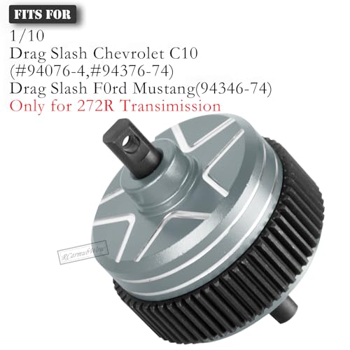 RC Differential Upgrades Part for 1/10 Drag Slash Chevrolet C10 & F0rd Mustang(Only for 272R Transimission),Alloy Aluminium w/Steel Gear Diff Hops Up,Replace #9480,Titanium - color: Titanium(for 2wd)