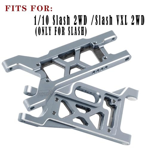 RC for 1/10 Slash 2WD,Slash 2WD VXL Upgrades Parts Shocks&Drive Shaft CVD&Front Rear Suspension A Arms&Caster Block&Steering Blocks&Rear Stub Axle Carriers&Turnbuckles Camber Link,Titanium - color: Titanium(for 1/10)
