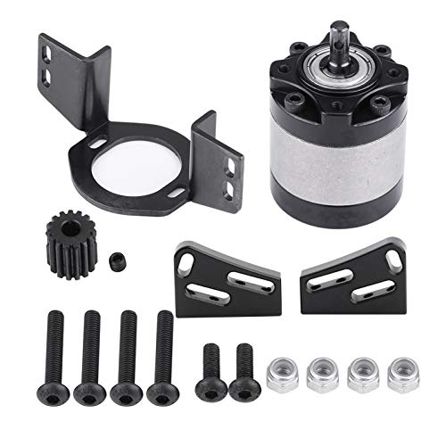 Model Accessory Planetary Gearbox Transmission Case Heavy Duty CNC Machined Aluminum Alloy RC Gearbox for D90 1/10 Scale RC Crawler Car Replacement Accessory
