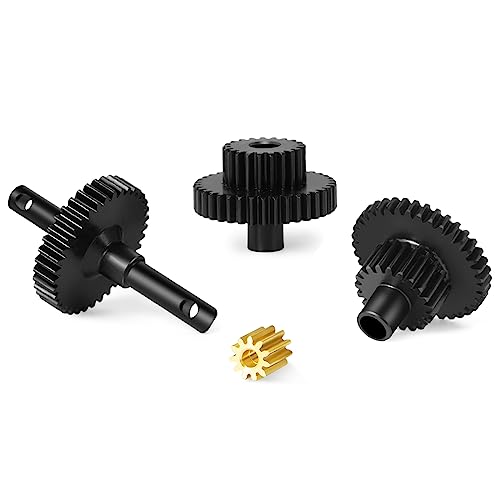 Steel Transmission Pinion Gear Set for TRX4M Defender, Bronco, K10 High Trail, F150 1/18 RC Crawler Car Upgrade Parts - style: 9.7:1