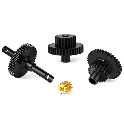 Steel Transmission Pinion Gear Set for TRX4M Defender, Bronco, K10 High Trail, F150 1/18 RC Crawler Car Upgrade Parts - style: 9.7:1