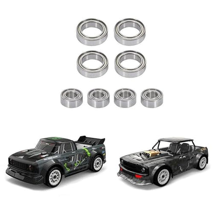 Double Rubber Seal for SG1603 SG1604 for UDIRC UD1601 UD1602 UD1603 UD1604 8Pcs Steel Ball Bearing Set 1/16 rc Car Parts Accessories