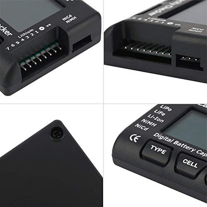HiLetgo LiPo Life Li-Ion NiMH Nicd Cell Meter Digital Battery Capacity Meter Power Test CellMeter-7 Digital Battery Capacity Checker LiPo Life Li-ion NiMH Nicd