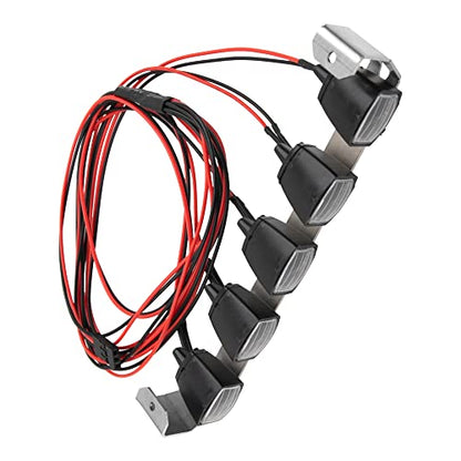 16LEDs RC Crawler Car LED Light Bar Roof Lamp Simulation Spotlight Kit 5-8.4V & RC Car Roof Light Bar Kit Body Shell Roof Luggage Lights