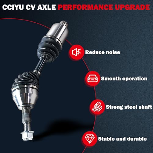 cciyu CV Axle for Dodge Nitro 2007-2011 NCV12066 | CV Axle Shaft for Jeep Liberty 2008 2009 2010 2011 2012 - size: 17-9619
