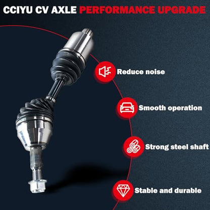 cciyu CV Axle for Dodge Nitro 2007-2011 NCV12066 | CV Axle Shaft for Jeep Liberty 2008 2009 2010 2011 2012 - size: 17-9619