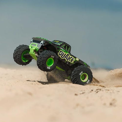 ARRMA RC Truck1/10 Quake 223S 2WD RTR (Battery and Charger Not Included) Brushless Monster Truck, Green, ARA3537T2 - color: Green