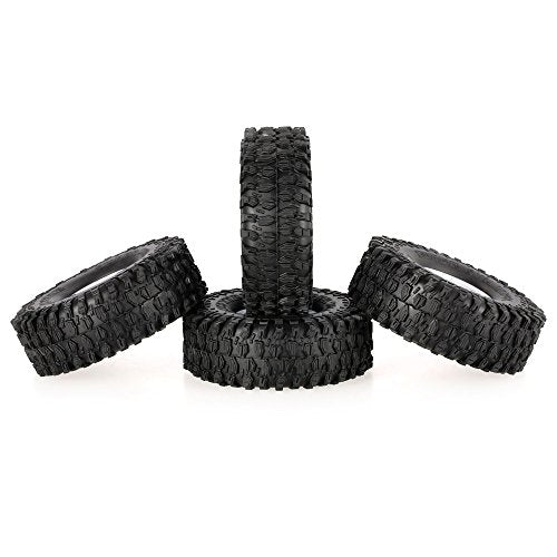 Goolsky 4Pcs AUSTAR AX-5020C 1.9 Inch 120mm Tires with Hub for 1/10 Traxxas Redcat SCX10 AXIAL RC4WD TF2 Rock Crawler