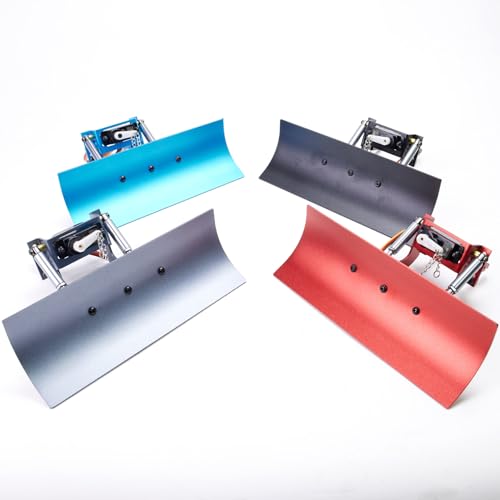 1/24 Snow Plow Kit Upgrade for SCX24 RC Cars | Fits SCX24 - Aluminum Upgrade - Replacement Parts - Red - color: Red
