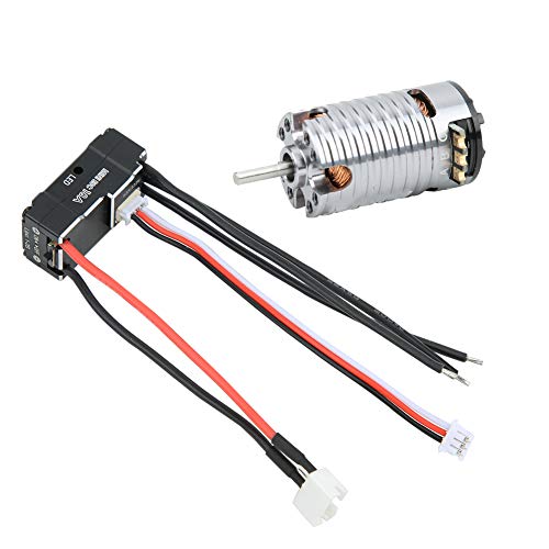 Brushless Motor, High Speed 7500KV Crawler Motor Metal 1410 with 18A ESC for 1/24 1/28 1/32 Scale Off-Road RC Cars Hobbyists Repair Enthusiasts