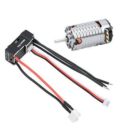 Brushless Motor, High Speed 7500KV Crawler Motor Metal 1410 with 18A ESC for 1/24 1/28 1/32 Scale Off-Road RC Cars Hobbyists Repair Enthusiasts