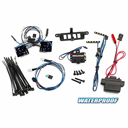 Traxxas TRA8898 - LED light set, complete with power supply (contains headlights, tail lights, roof lights, and distribution block) (fits TRA8811 or TRA8825 body)