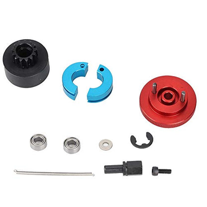 RC Nitro Engine Clutch Set 13T Speed Variator Bell Springs Metalmaterial Blue Red 1:10 Car Buggy Truck Short Course Crawler (Red)