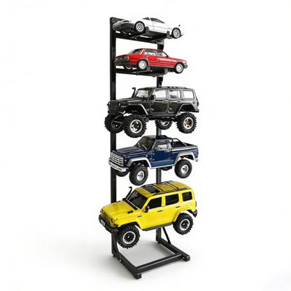 RC Car Stand, Adjustable RC Car Storage Rack, Remote-Controlled Model Cars, Mini Off-Road Vehicles, Large Trucks, Compatible with 1/6, 1/8, 1/12，1/18, and 1/24 Scale RC Model Cars.