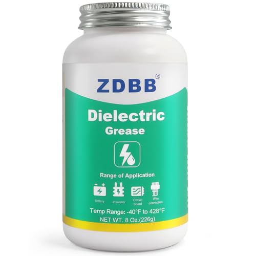 ZDBB Dielectric Grease for Automotive Electrical Connectors, Electric Silicone Paste with a Brush, Di Electric Grease Spark Plug, Battery Terminal, Wiring, Marine Against Salt Corrosion 8 oz (1pcs) - size: 1 Pack(8 OZ)