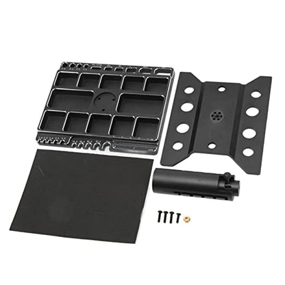 SUNGOOYUE RC Car Work Stand, Aluminum Alloy 360 Degree Rotatable Lockable Regulable Height RC Car Repair Workstation Vehicle Scale Accessories Vehicle Bodies & Scale Acce