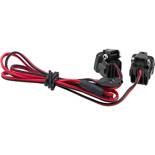 RC Crawler Bumper Light LED Headlight Spotlight w/Square Cover Compatible with Traxxas TRX-4 Axial SCX10 90046 D90 CC01 Wraith Redcat Gen8 1/10 RC Crawler Car (2Leds)