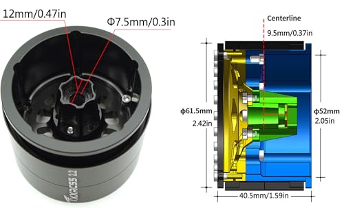 RC 2.2 Aluminum Alloy Beadlock Wheels and Tires Upgrades Accessories Rims for 1/10 SCX10 TRX4RC4WD and D90 RC Crawler Axial Remote Control Car (4pc) (Black & Red) - color: Black & Red