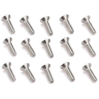 STETION 25 Pcs Fender Bumper Washer Bolt Stainless Steel M6x20mm CNC Finishing Washer Engine Bay Dress Up Fastener Kit (SS) - color: SS
