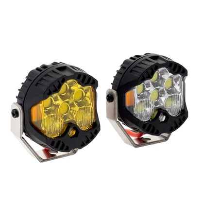 MEUS RACING RC Car LED Lights Kit - 1/10 Scale RC Crawler Accessories for Axial SCX10, Wraith, Traxxas TRX4 & TRX6, Redcat Gen8 Upgrades Parts (2pcs Hive Lights) - style: 2pcs Hive Lights