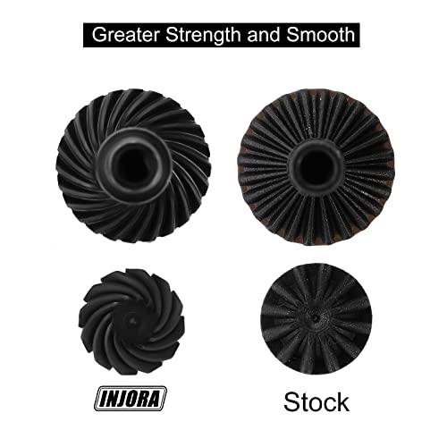 INJORA 24T/12T Steel Helical Gear for 1/18 TRX4M Front Rear Axles(2PCS)