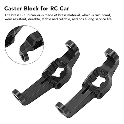 2Pcs Brass Caster Blocks Protal Drive C Hub Carrier Blackening for Fcx24 124 Rc Car Upgrades Parts Accessories Car Model Accessory